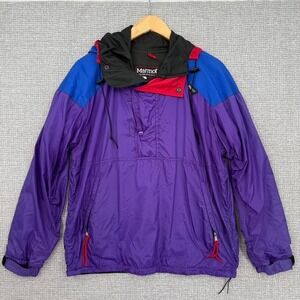 Vtg Marmot Gore-Tex Pullover‎ Anorak Jacket Windbreaker Colorblock Retro Sz S
